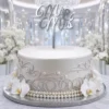 Topper na tort kaligraficzny napis Mr & Mrs 3D