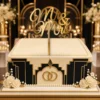 Topper na tort kaligraficzny napis Mr & Mrs 3D