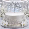 Topper na tort ozdobny napis Mr & Mrs 3D – ślubny