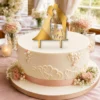 Topper na tort para młoda z dziećmi 3D – ślubny