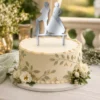 topper-na-tort-slubny-para-mloda-z-psem-na-torcie-srebrne-lustro-toppery3d Topper na tort para młoda z psem 3D na wesele