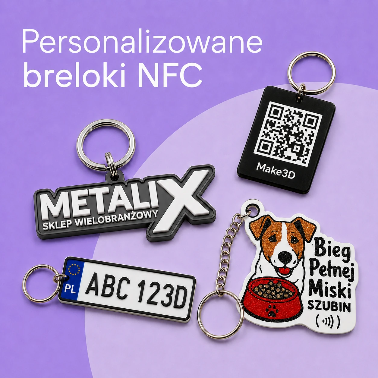 Personalizowane breloki NFC i QR Make3D