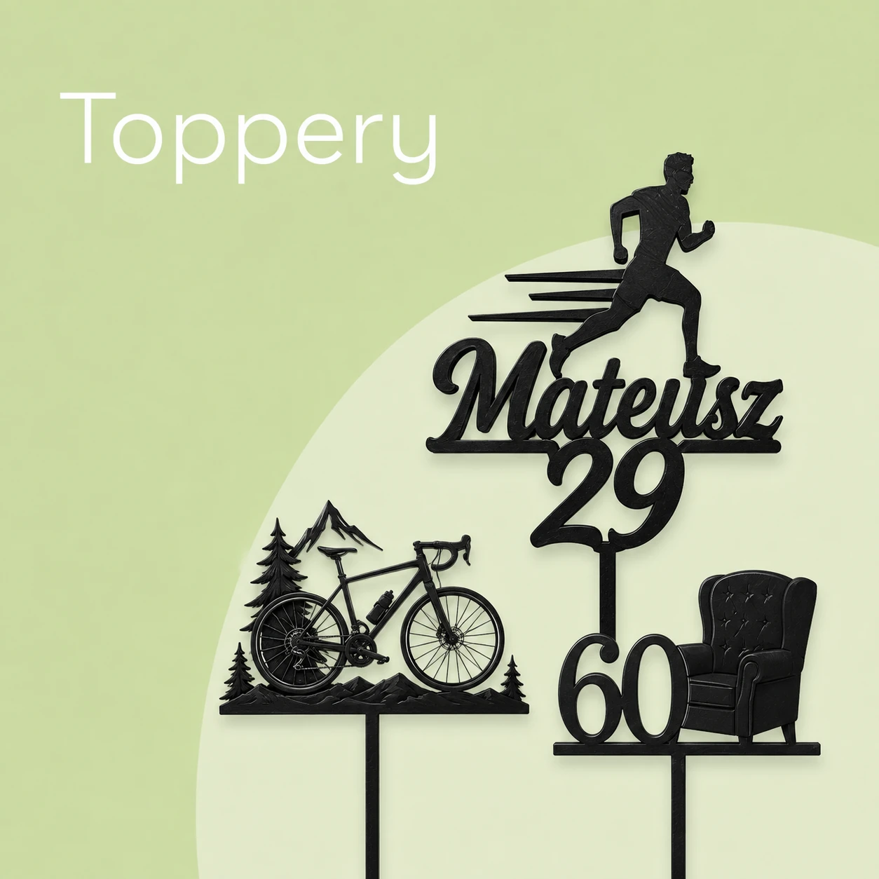Toppery i dekoracje 3D, plexi i graficzne Make3D