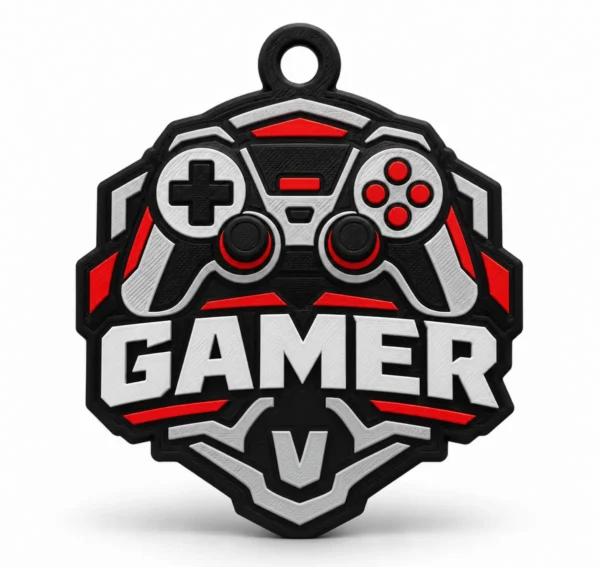 Brelok 3D Gamer Brelok 3D Gamer z kontrolerem, prezent na Dzień Chłopaka