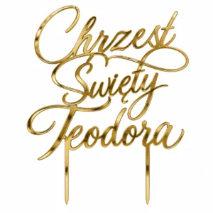 Topper na Chrzest Święty z imieniem